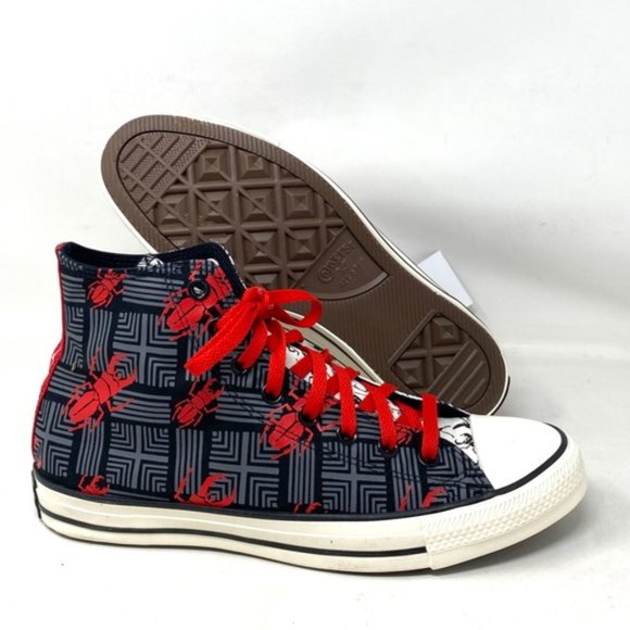 Converse Ctas High Shoes Skate White Red Men Size Canvas Custom A05960C-BLWRR - Picture 3 of 7